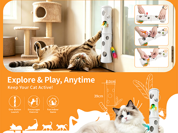 refill feather toys for indoor cats