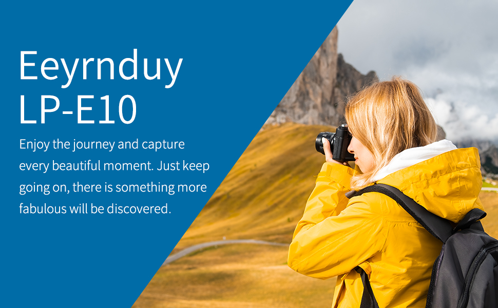 Eeyrnduy 2-Pack of LP-E10 Batteries