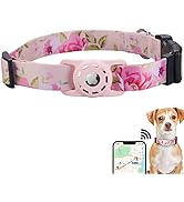 Konity AirTag Cat Collar, Compatible with Apple AirTag 2021, Polyester Pet Kitten Puppy Collar wi...