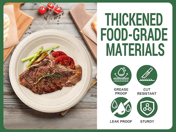 Compostable Paper Plates