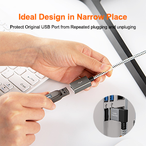 extends your USB connection to the computer or Mac work with USB peripherals