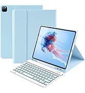 Compatible for iPad Pro 12.9 Inch Case With Keyboard - Thin &amp; Light for 6th/5th/4th/3rd Generatio...