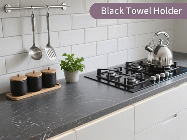 Black Towel Holder