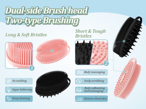 soft silicone body scrubber 