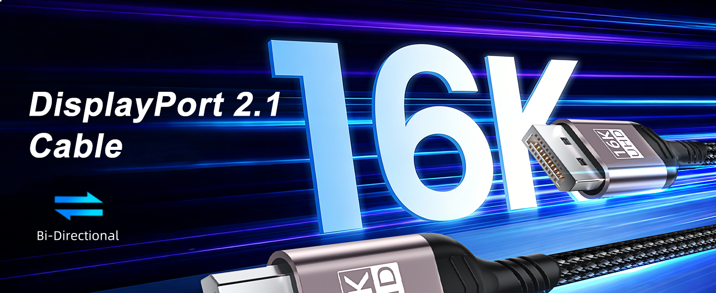 Displayport Cable 2.1 10FT