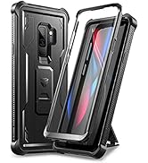 Dexnor for Samsung Galaxy S9+ Plus Case, [Built in Screen Protector and Kickstand] Heavy Duty Mil...