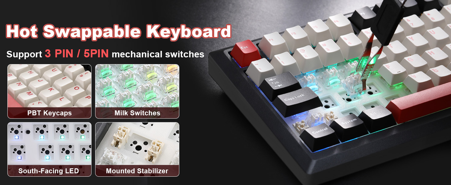 Y75 Wireless Mechanical Keyboard