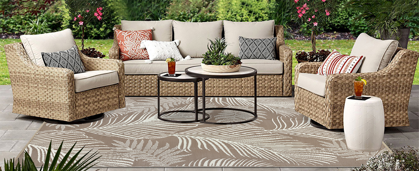 outdoor plastic straw rug
