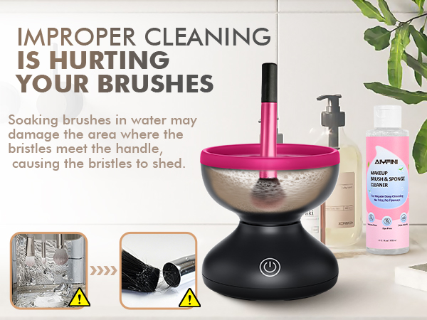 improper cleaning is hurting your brushes