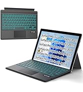 XIWMIX Surface Pro 7/7+/6/5/4/3 Keyboard Type Cover, 7-Color LED Backlit, Bluetooth 5.0 Wireless,...