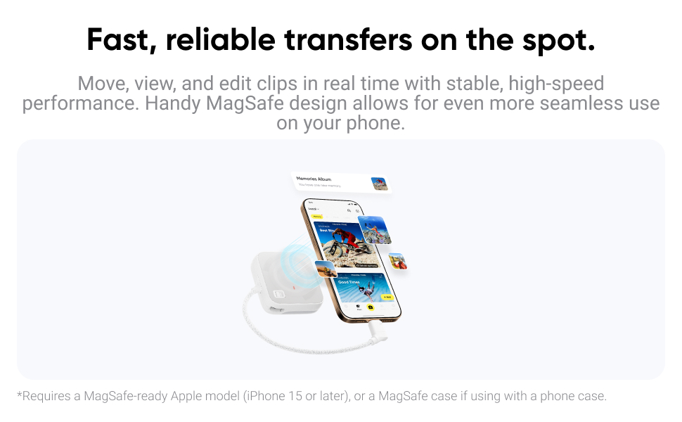 Fast, reliable transfers on the spot.