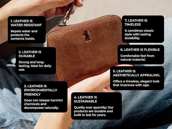 RFID-blocking secure wallet, genuine buffalo leather, perfect for travel