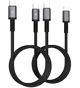 USB C Cable, [4FT 2Pack] USB C to USB C Cable for Android Auto, USB Type C 60W Fast Charging for ...