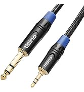 tisino 1/8 to 1/4 Stereo Cable, 3.5mm to 1/4 Adapter Aux Cord Stereo Audio Cable for Guitar, Keyb...