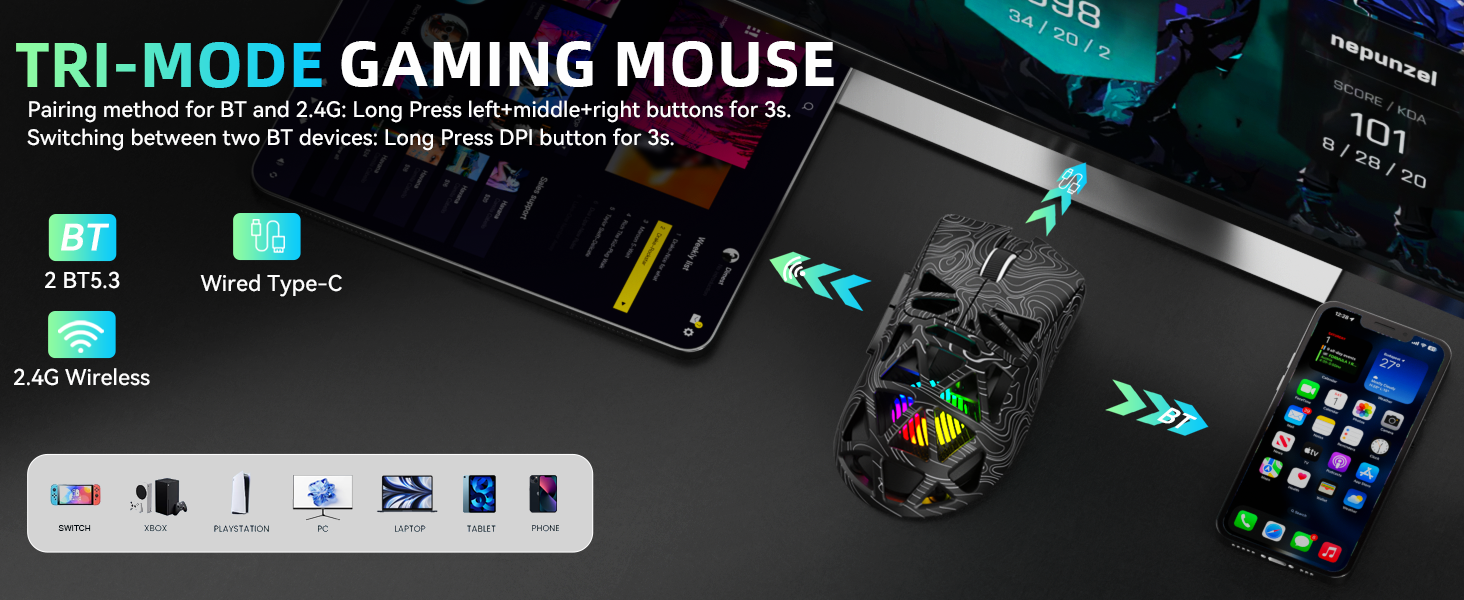 AULA SC620 wireless gaming mouse