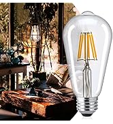 Brightown Edison Bulb, 6 Packs 540 Lumen 6W LED Bulbs 60 Watt Equivalent, Dimmable E26 Vingtage L...