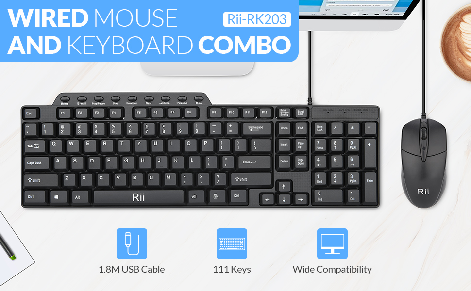 wired keyboard and mouse