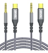 ENVEL USB C to Aux 3.5mm Audio Jack Cable 4ft, 2 Pack Type C Adapter to 3.5mm Headphone Car Stere...