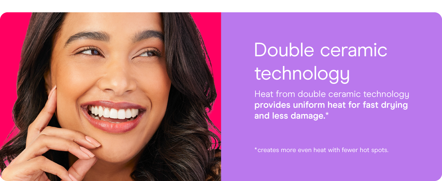 Conair small, mini, and compact hair dryer for travel. Handle folds for easy storage.