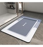 MontVoo-Bath Mat-Bathroom Mat Rug Non Slip Super Absorbent Stain Resistant Quick Dry Thin Bathroo...