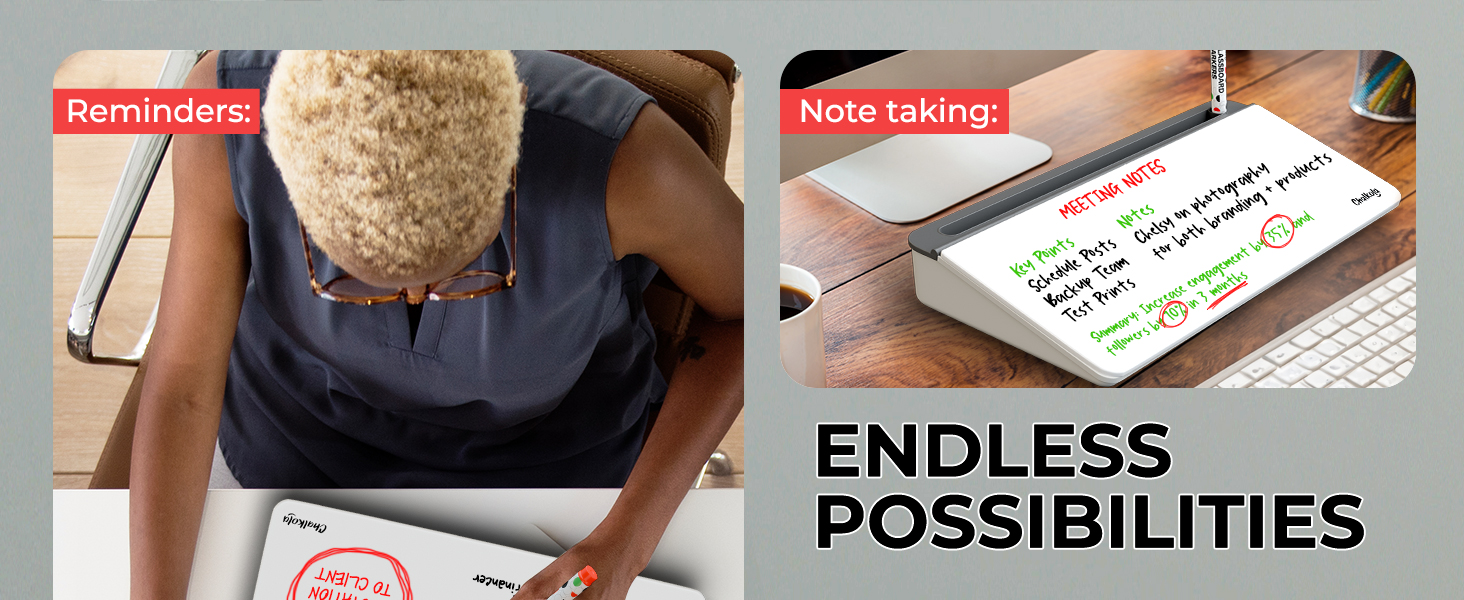 Chalkola Desktop Glassboard