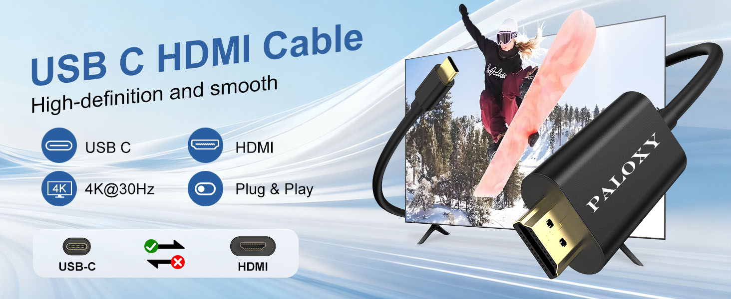 USB C to HDMI Cable