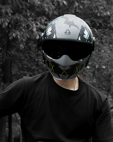 open face motorcycle helmets