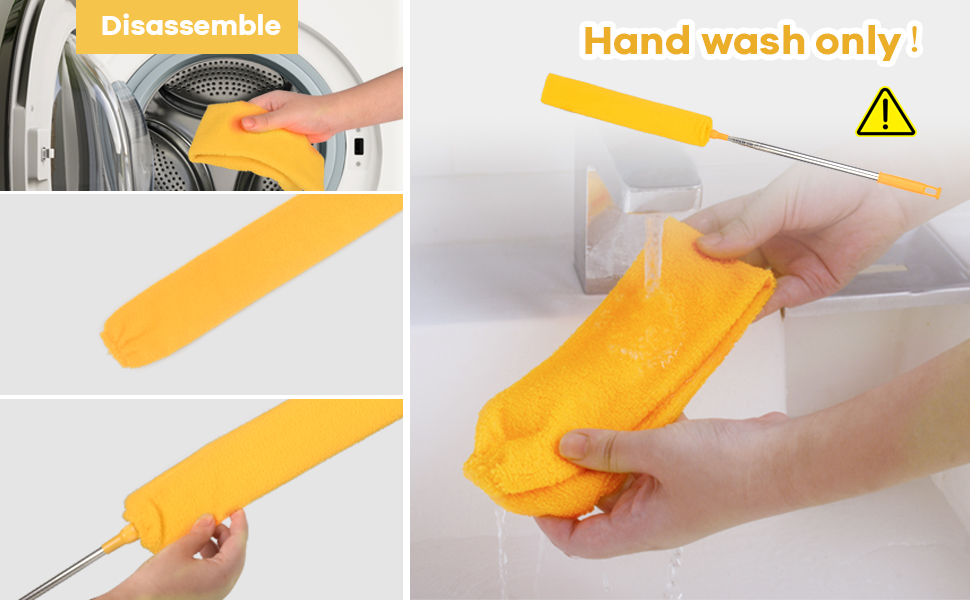 Retractable Gap Dust Cleaner Brush with Long Handle