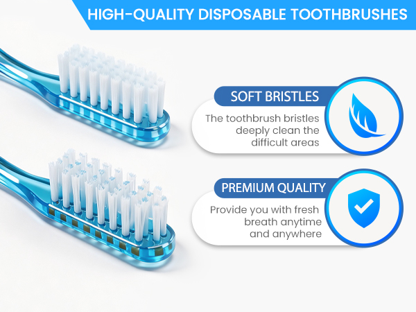 Disposable Toothbrushes with Toothpaste