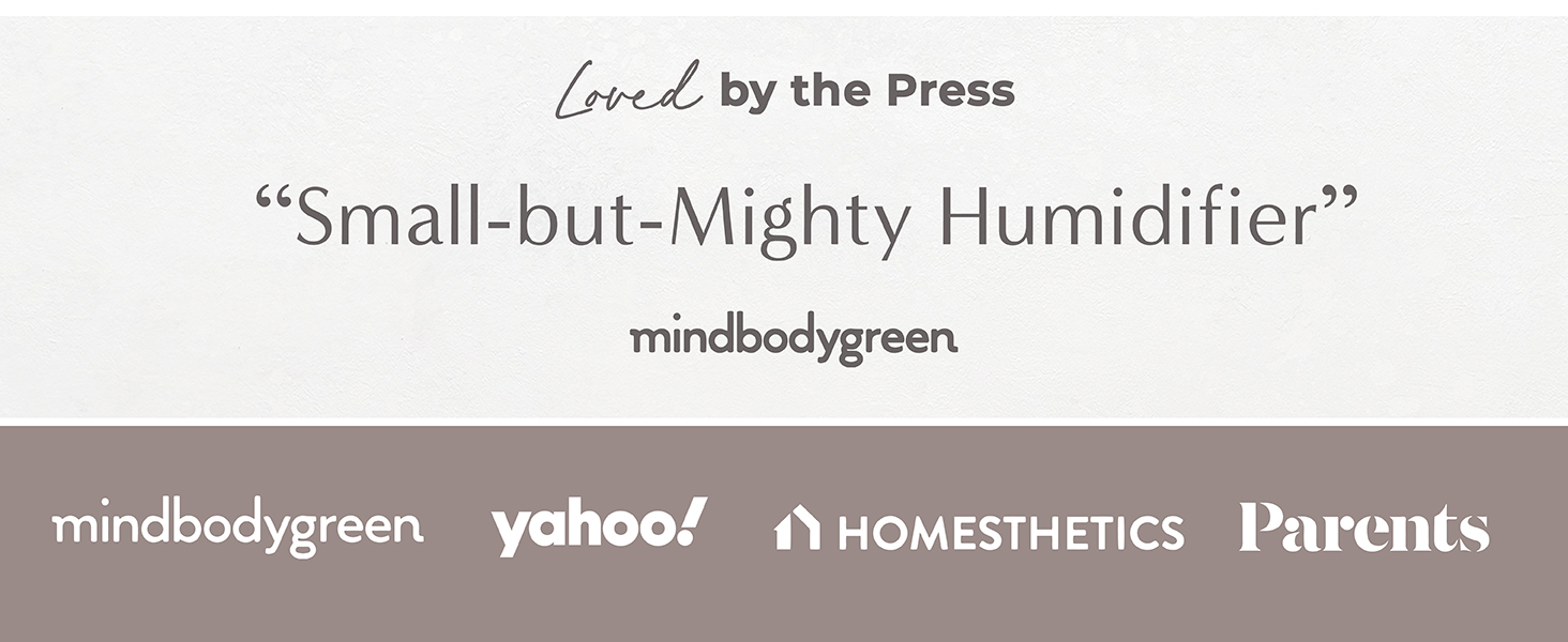 loved by the press, small but mighty humidifier, best humidifier reviews