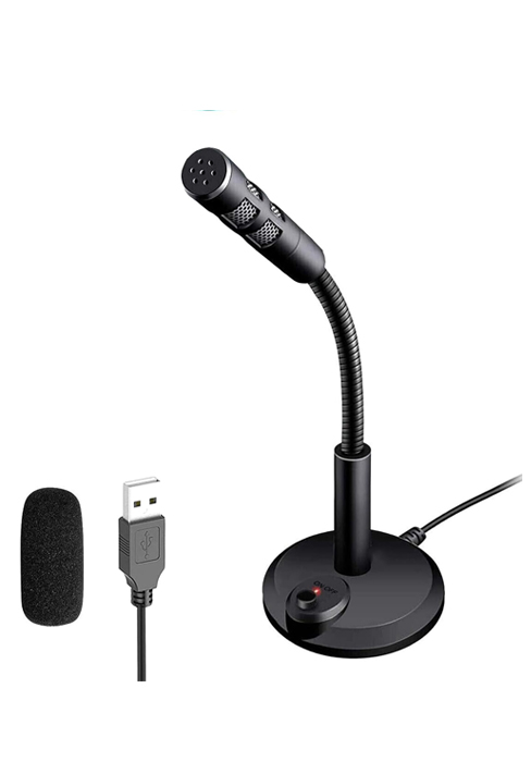 USB Computer Microphone,Plug and Play Desktop PC Laptop Microphone with Mute Button