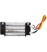 12V PTC Air Heater Ceramic Air Heater Heating Element 200W DC 12V Electric Insulated Ceramic Ther...