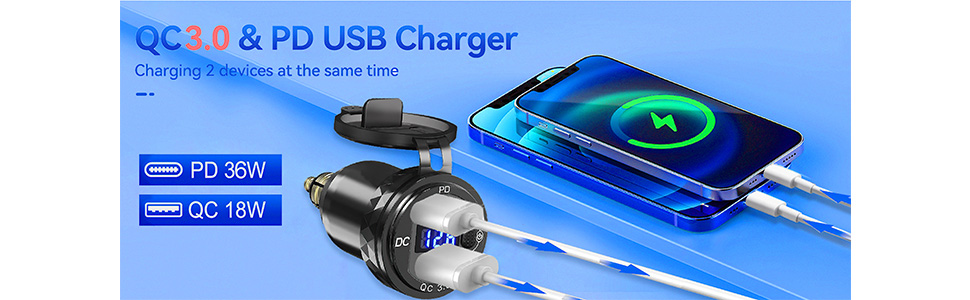 QC3.0 and PD USB