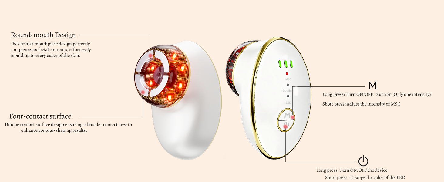 facial cupping set for face lymphatic drainage massager gua sha facial tools red light therapy