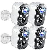 Techage Security Cameras Wireless Outdoor, 2K Battery Powered WiFi Cameras for Home Security with...