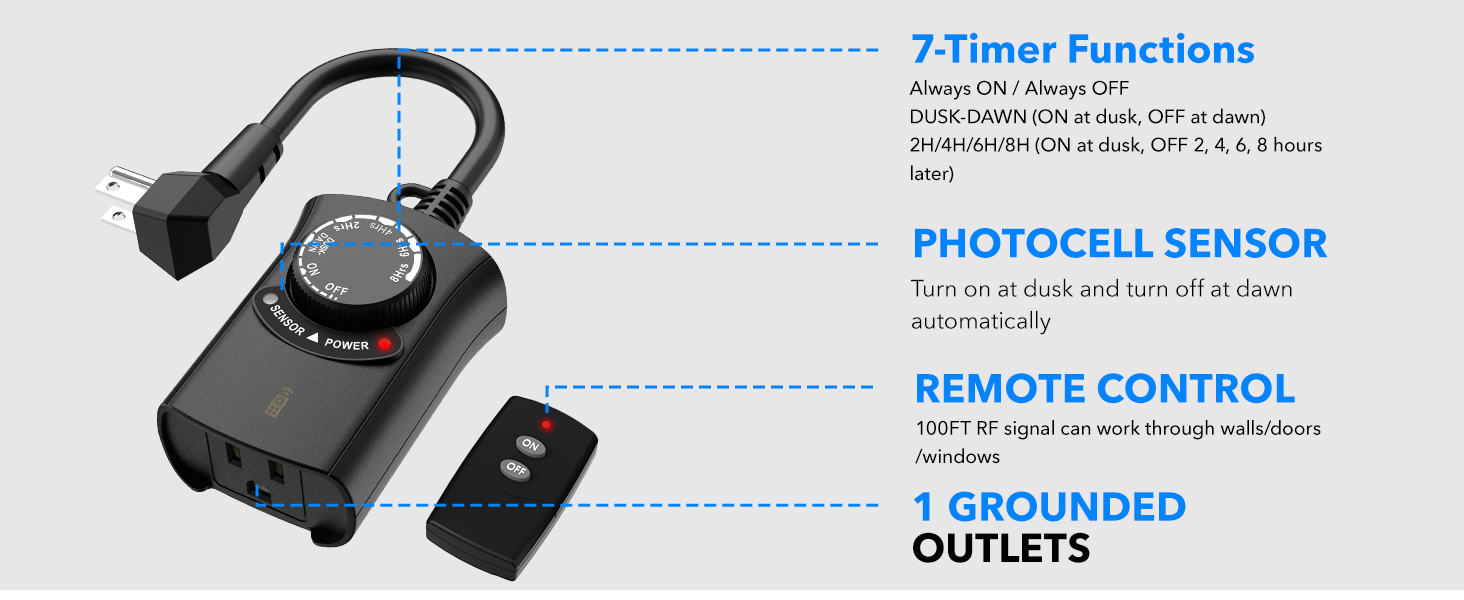 dusk to dawn timer for outdoor lights