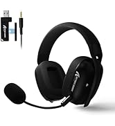 ATTACK SHARK L80PRO Wireless Gaming Headset Lightseed Tech-Built-in&Detachable Dual Microphone-Li...