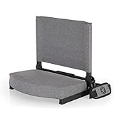 Picnic Time padded stadium seat with high density foam cushion and adjustable backrest for bleachers