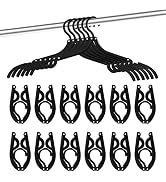 24 Pcs Travel Hangers - Portable Folding Clothes Hangers Travel Accessories Foldable Clothes Dryi...