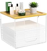 VITVITI Disposable Face Towel Holder Box, Acrylic Facial Container for XL Clean Skin Club, Large ...