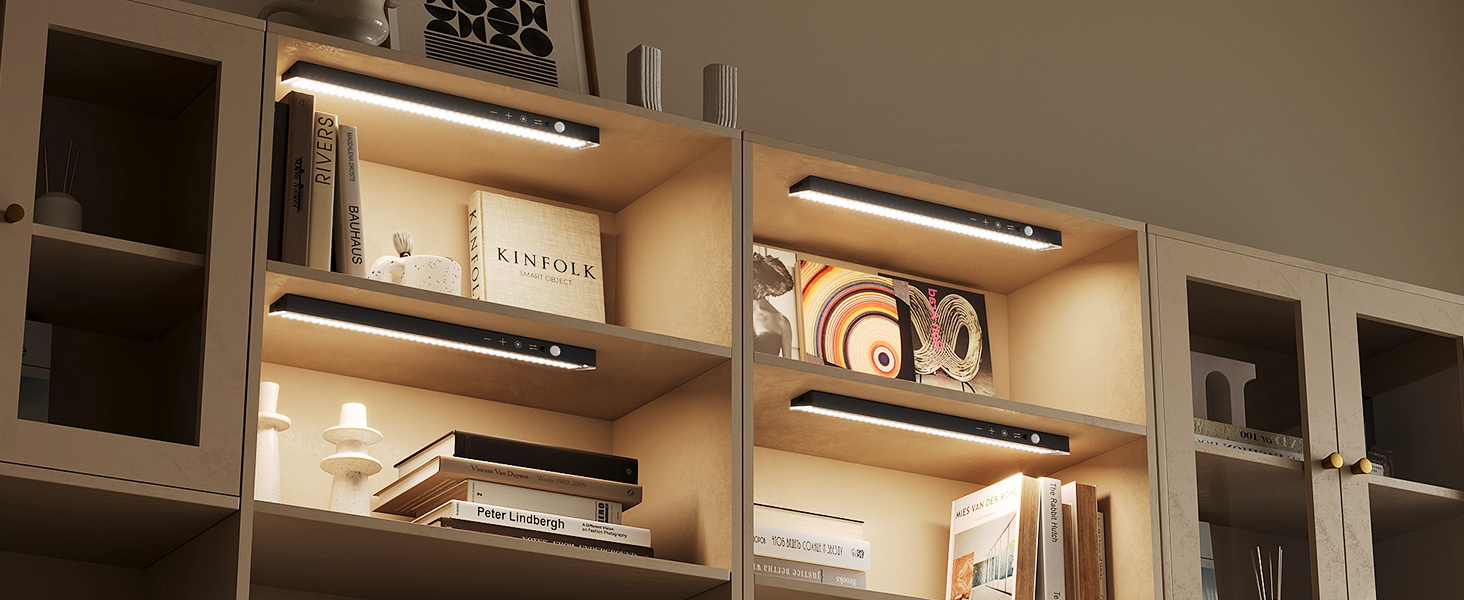 led shelf lights for bookshelf with remote