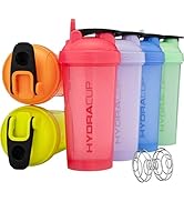 Hydra Cup OG [6 Pack] 28 oz Shaker Bottles for Protein Shakes, Shaker Cups with Ball Blender Whis...