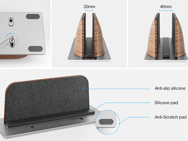 vertical laptop stand holder macbook dock