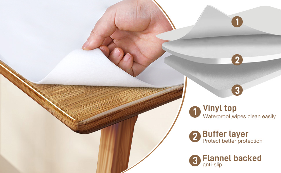 vinyl table pad