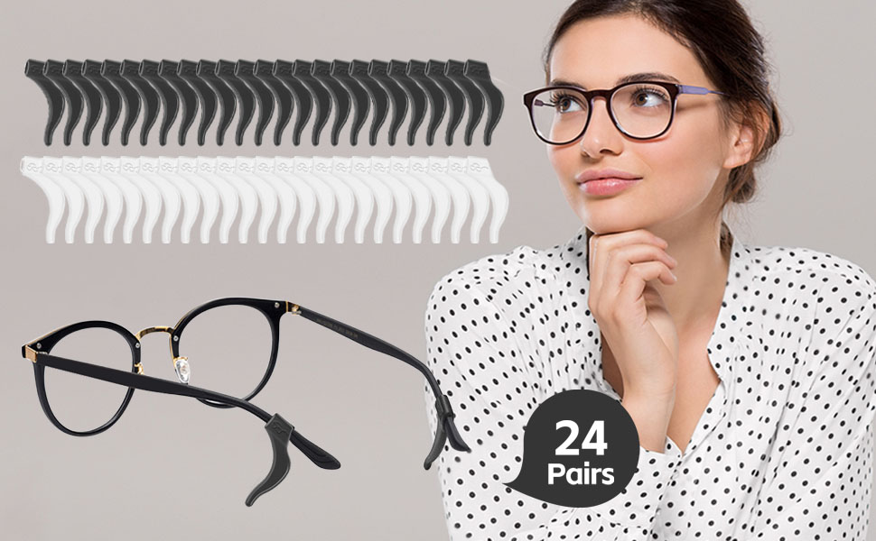 Eye Glasses Ear Grippers 24 Pairs