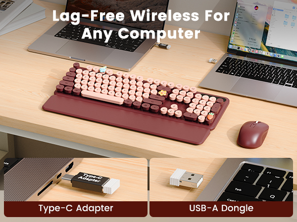 2.4GHz Wireless Connection, Lag-Free Wireless For Any Computer