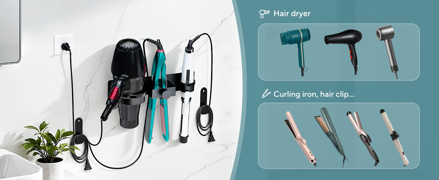 blow dryer holder