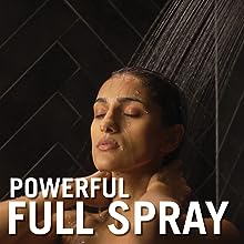 Image of woman showering in powerful full spray