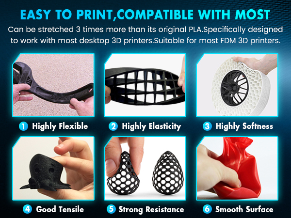 sunlu 3d printer filament tpu filament high speed tpu 3d printing filament for fast printing