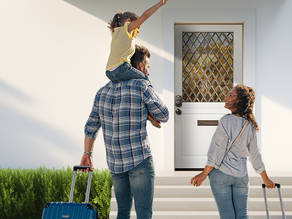 keyless entry door lock with knobs
